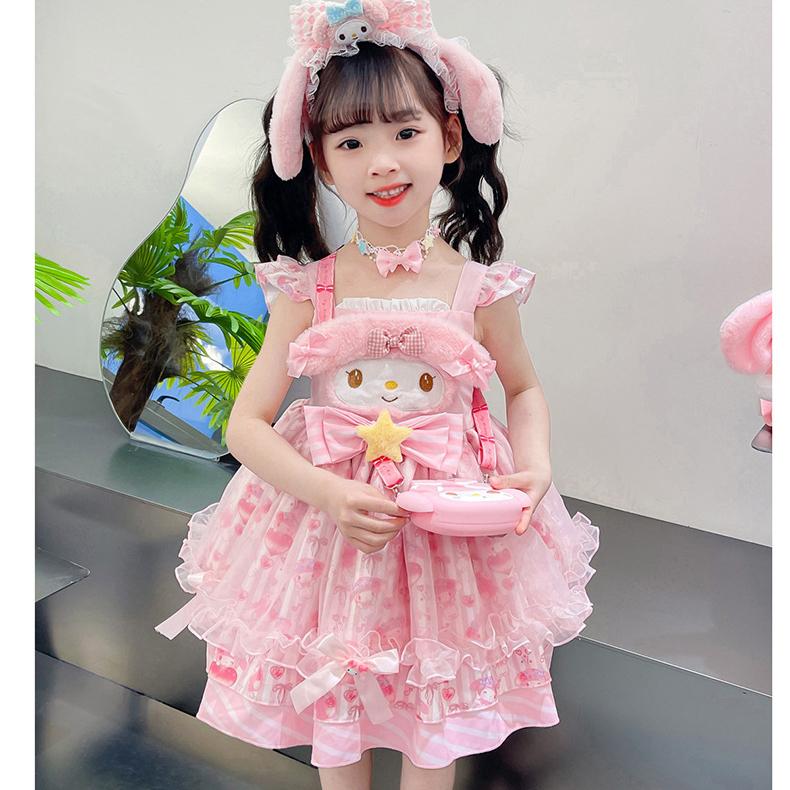 Abito da Principessa Lolita Melody da Ragazza Abito Estivo con Spalline Gonna a Sbuffo Ragazza Baoyu Guigou Abito Dolce