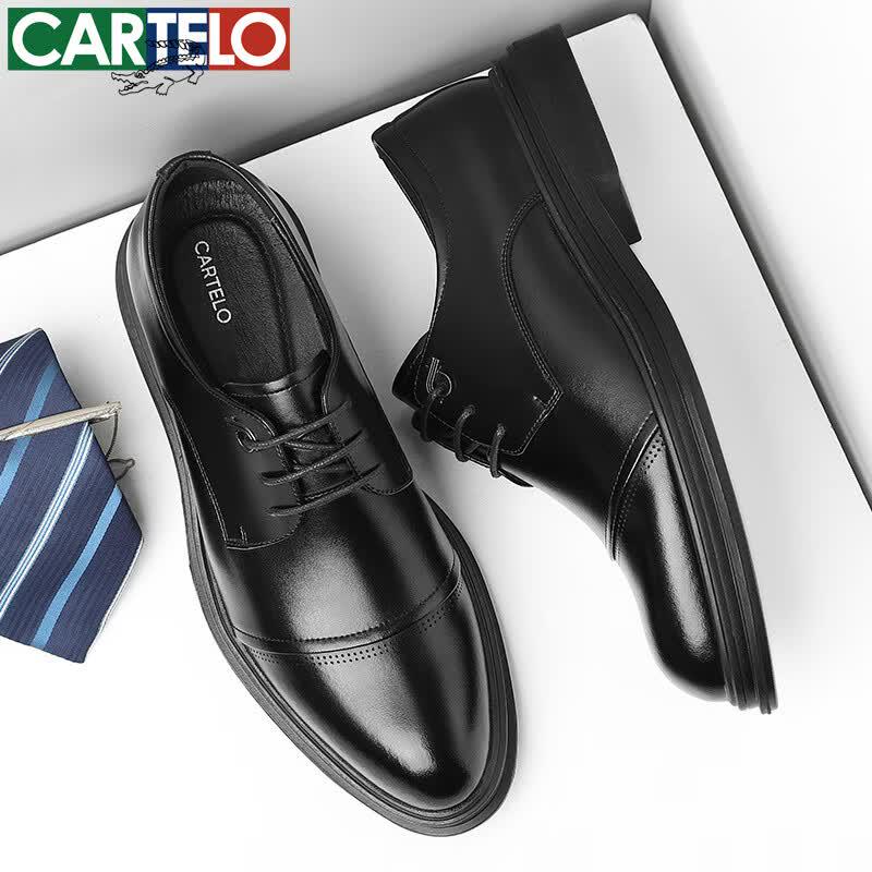 Cartelo Men s Formal Leather Derby Shoes 40