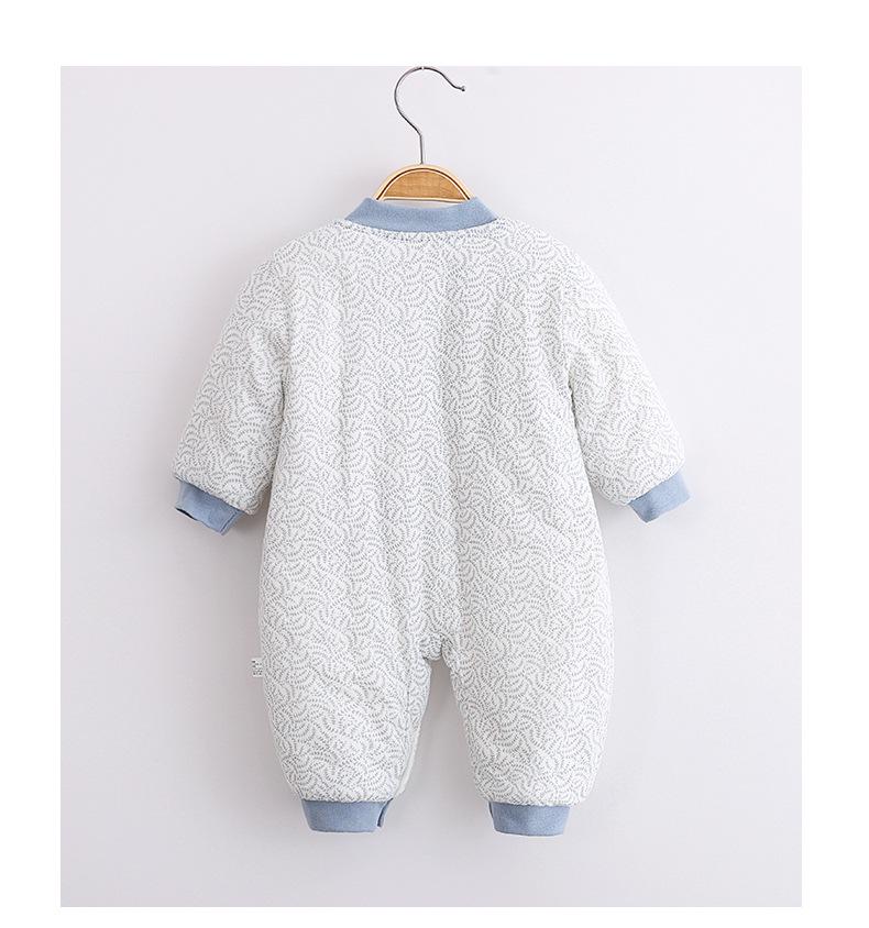 Thick, Quilted Cotton Baby Onesie for Autumn & Winter