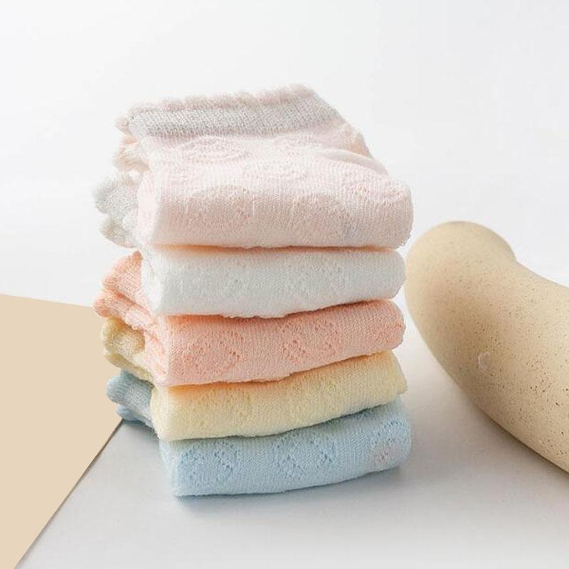5Pair/lot new thin baby mesh socks