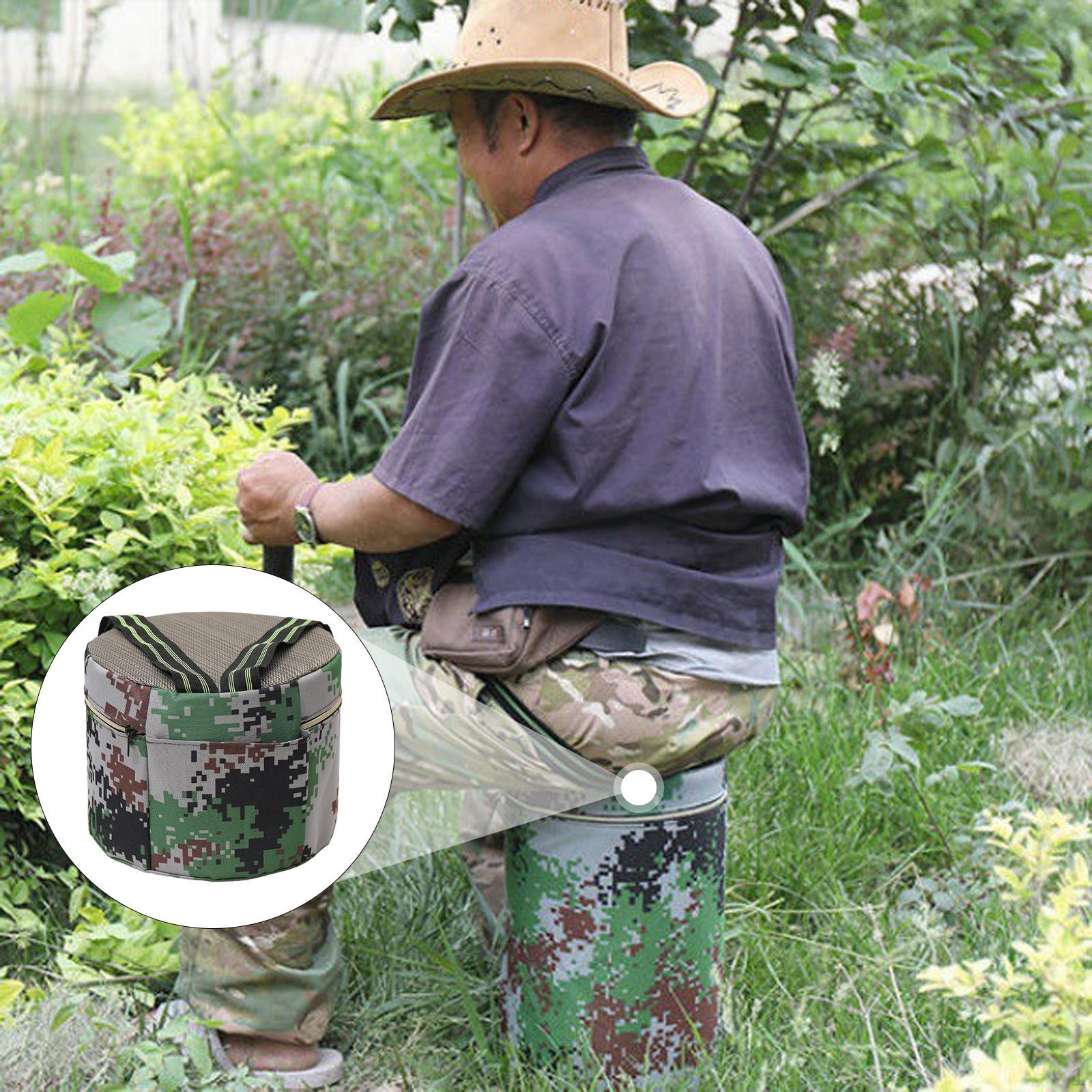 

Garden Stool, Hip Cushion, Farming Footstool, Portable, for Picnics, Weeding Height 17cm