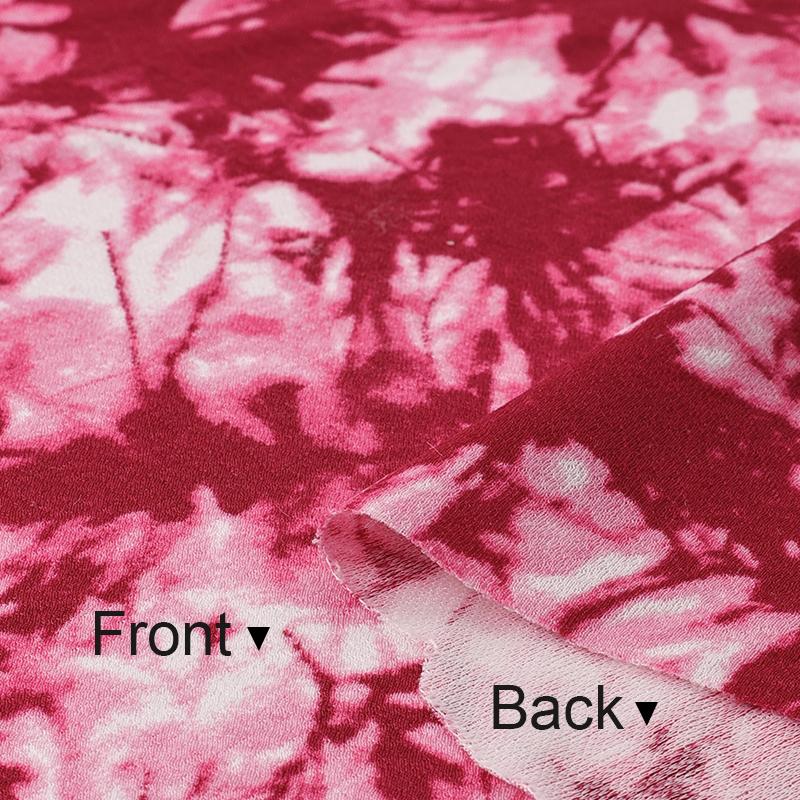 Elastic Tie Dye Printed Cotton Fabric for  Sewing T-shirts, Clothing ,Dress, Background Decoration Fabrics 160x50cm/160x200cm