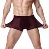 Summer Ice Silk Mesh Holes Panties Mid-rise Elastic Waistband Boxer Underwear Soft Smooth Wiring Quick Drying Panties