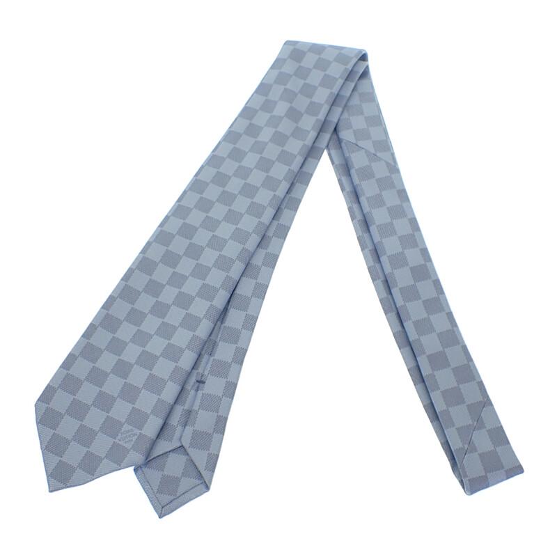 

LOUIS VUITTON M78754 tie Blue claire silk mens