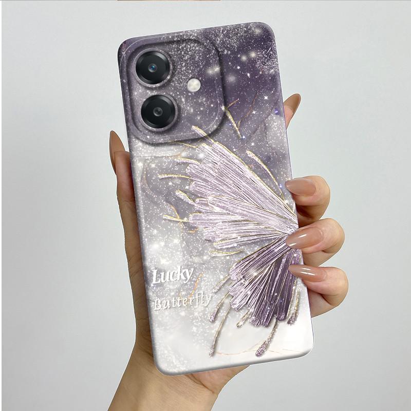 For OPPO A3 4G Phone Case A40 A40m CPH2669 CPH3669 Soft Silicone Sweet Painted Funda Coque Cartoon Printed Protective Back Cover