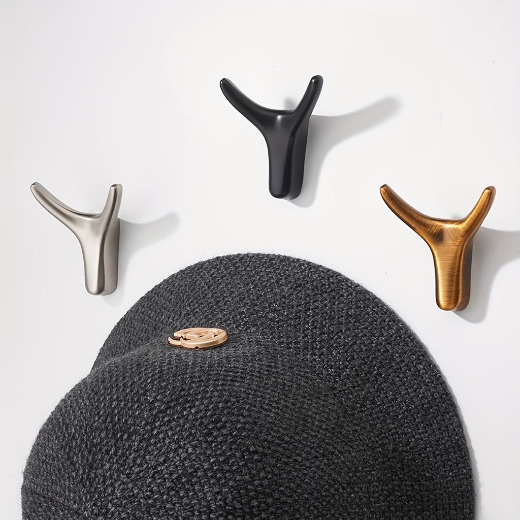 2pcs Nordic Style Metal Hook Punching Fixed Wall Hanging Wall Bathroom Shoe Cabinet Coat And Hat Hook Coat Hook,