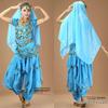 Ethnic Belly Dance Costume with Rotating Pants: Xinjiang & Indian Dance Performance Set