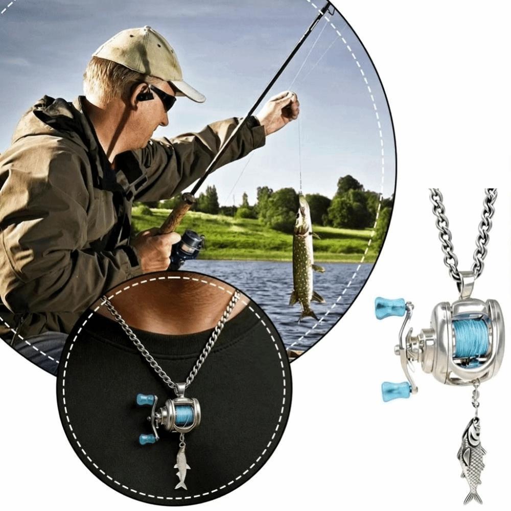 Zarte Textur Fischeranhänger Schmuck Drehbarer Griff Outdoor-Accessoire Tägliche Lässige Outfits
