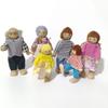 Flexible Jointed Wooden Family Dolls High-Quality Wood Pretend Play Toys  Role Playing