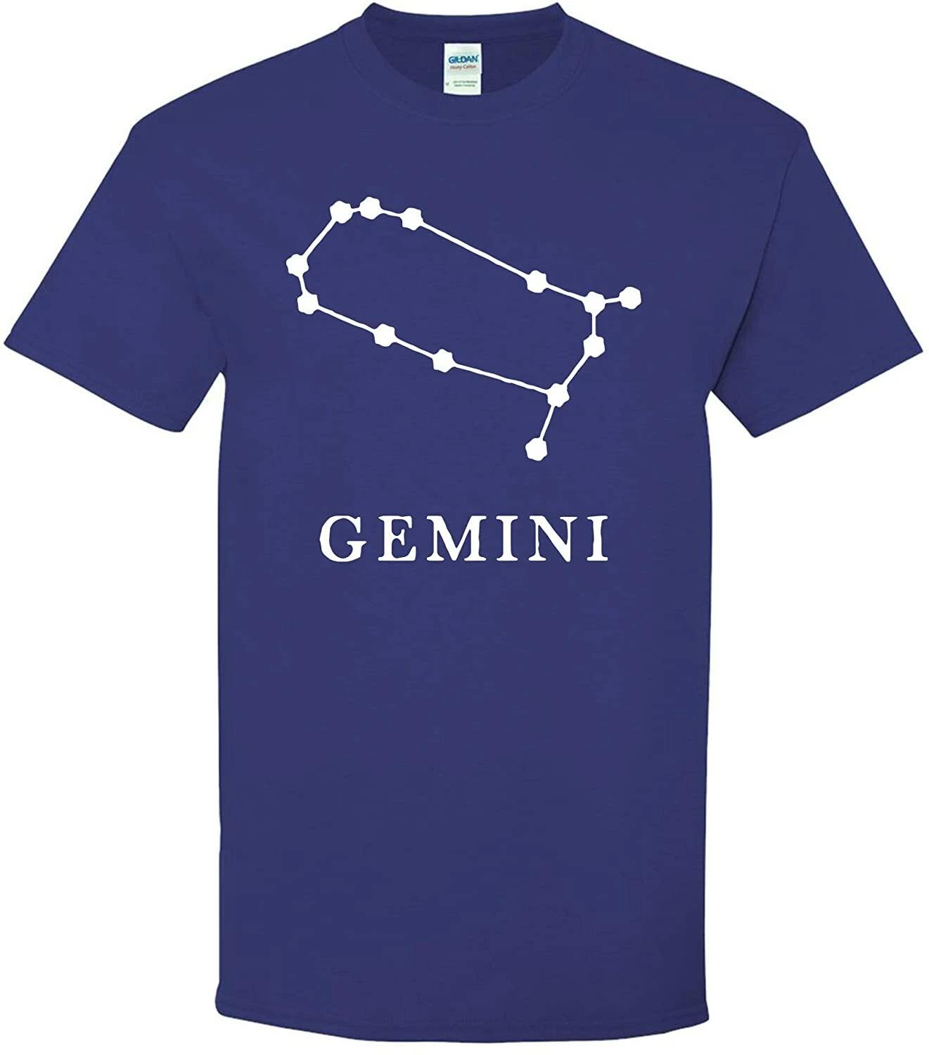 Gemini Constellation - Star Sign Astrology Zodiac Astronomy Birthday T Shirt 2XL