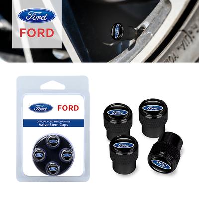4Pcs Car Tire Valve Stems Cap Knurling Style Tire Valve Cap Sticker for Fiesta Ranger Focus Kuga Mustang Mondeo Fusion