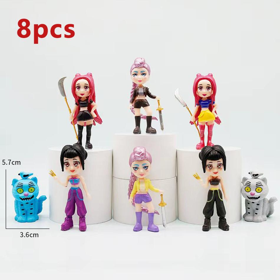 Anime Kpop Demon Hunters Figure Model Toy Cartoon Gaming Peripherals Desk Decoration Collection Figures Model Toy For Kid