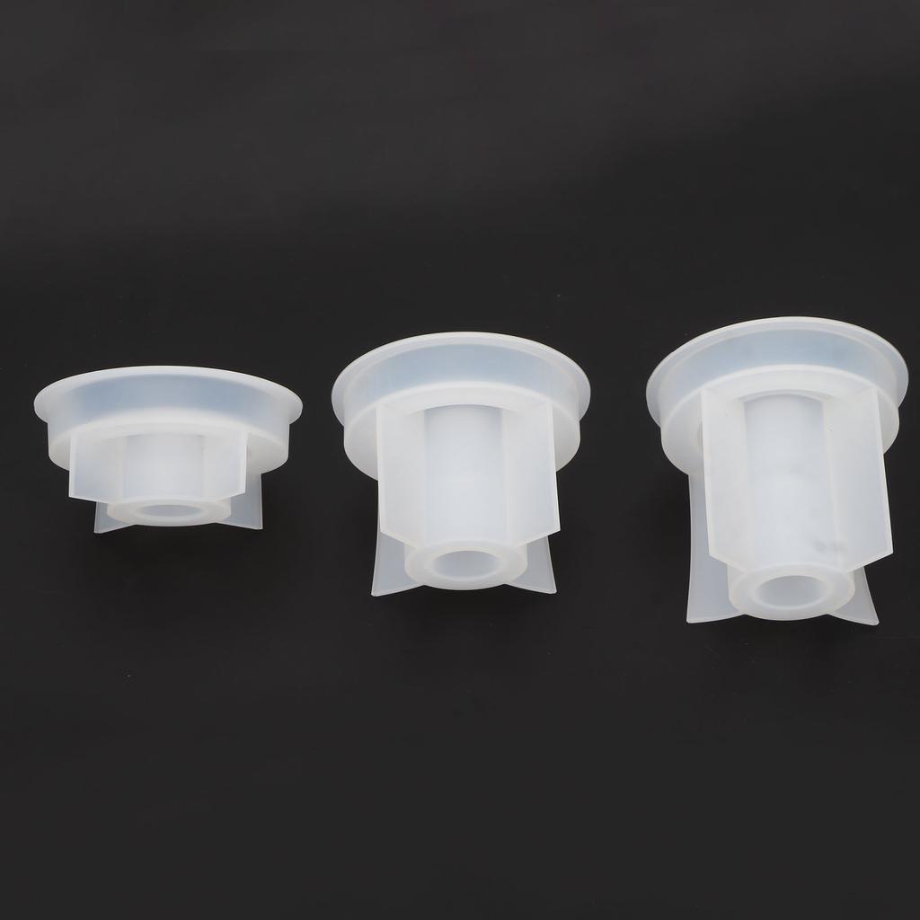 3pcs 3D Silicone Candle Holder Mold Round Stable Base Easy Demold DIY Candle Holder Making Mold