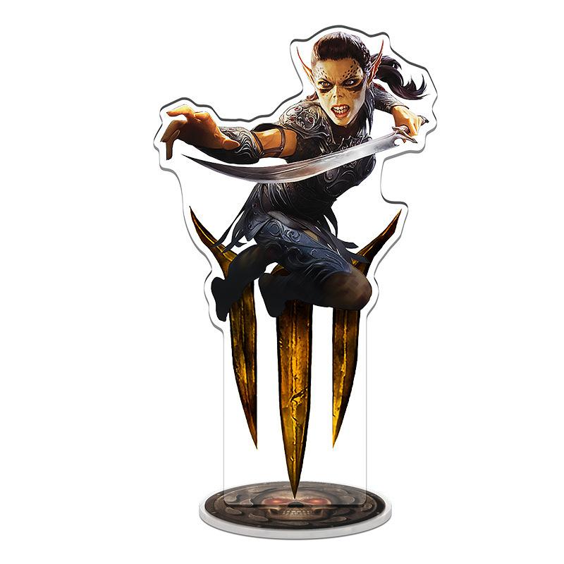 Hot Anime Game Baldur Gate Acrylic Stand Model Keychain Cartoon Figure Charname Edwin Odesseiron Cosplay Friend Gift