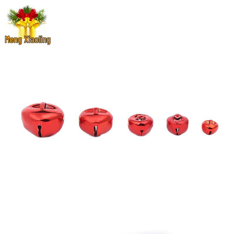 Eco-Friendly Colored Christmas Tree Bells - Vacuum Plated DIY Craft Accessories