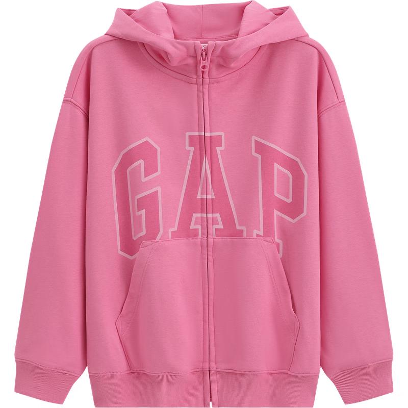 GAP Girls  2026 Spring Printed Logo Full-Zip Hooded Sweatshirt 140 cm (10-11Y)