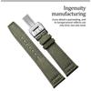 20mm 21mm 22mm Nylon Canvas Fabric Watch Band for Iwc Pilot Spitfire Timezone Top Gun Strap Folding Clasp Belts Wristwatch Strap