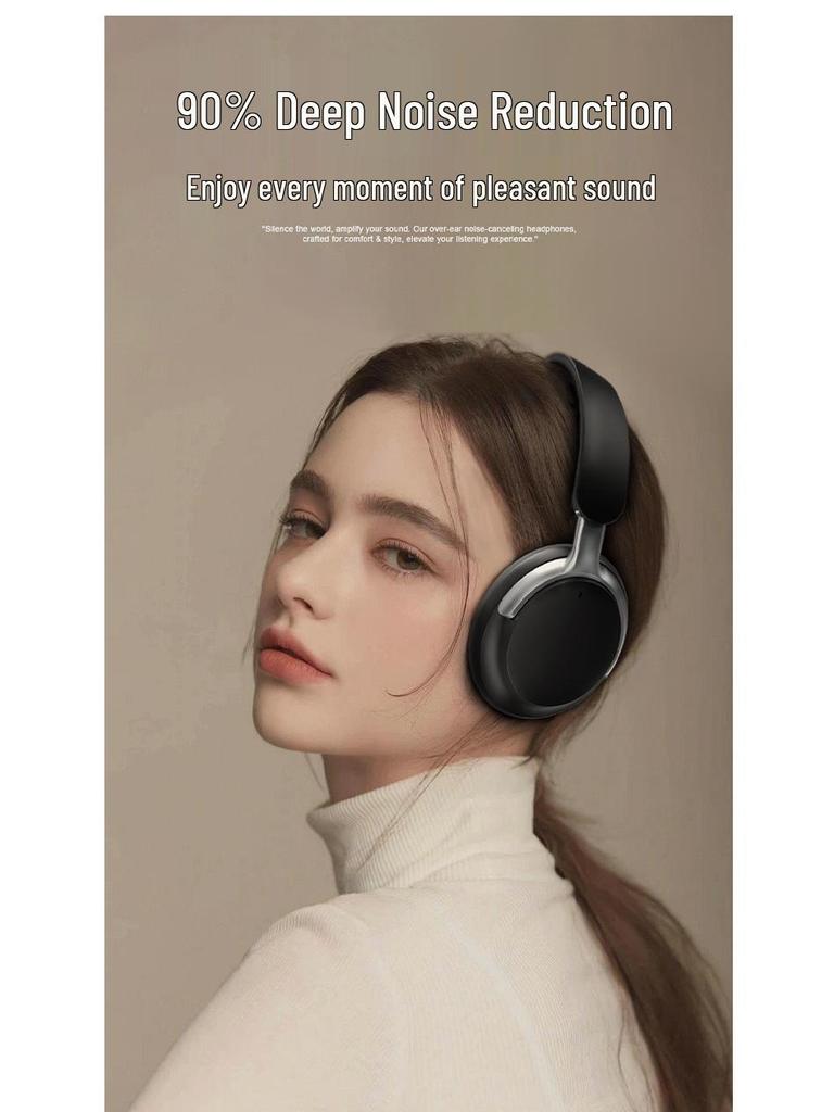 Bluetooth ANC Over-Ear Headphones: Long-lasting, Wireless, No Delay, Foldable