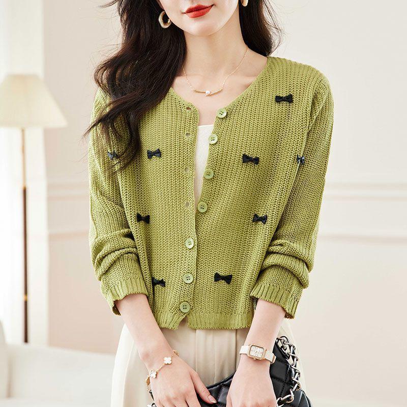 Autumn Women's Knitted Cardigan Loose Top Shawl Sweater Jacket