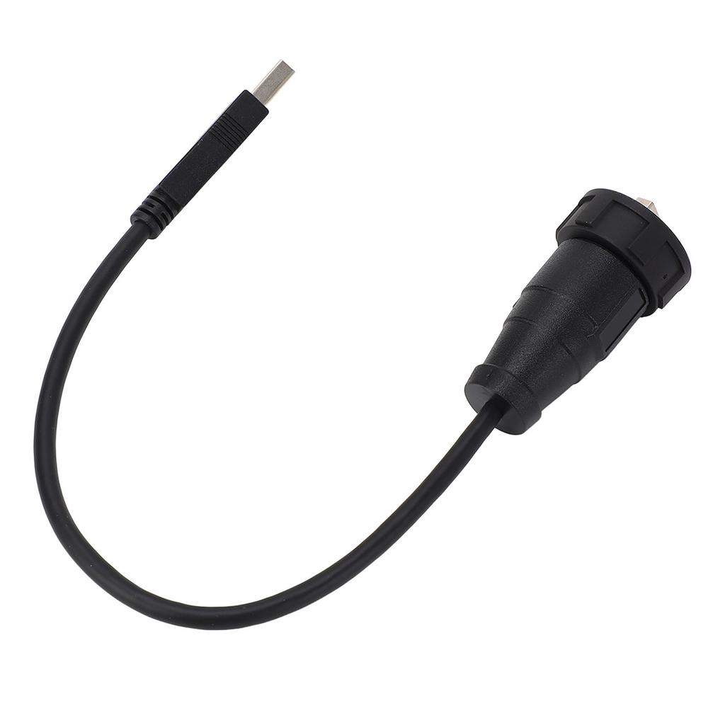 USB3.0 Water Proof Connector 0.3meter Length Snap On Type Straight Plug USB Male Panel Mount