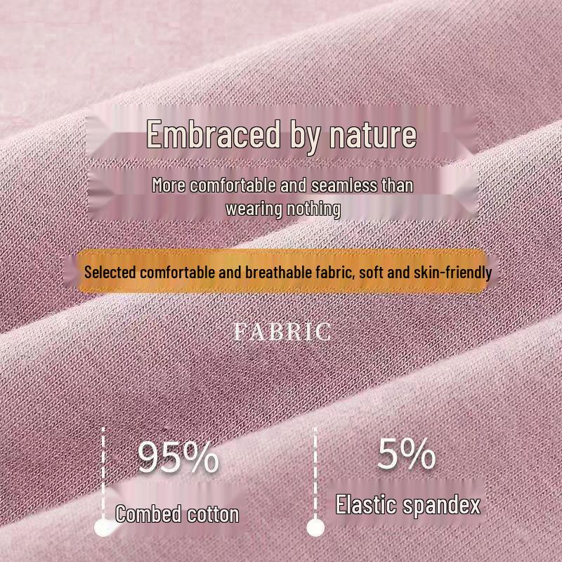 Women's Plus Size Mid-Waist Graphene Antibacterial Cotton Sports Briefs