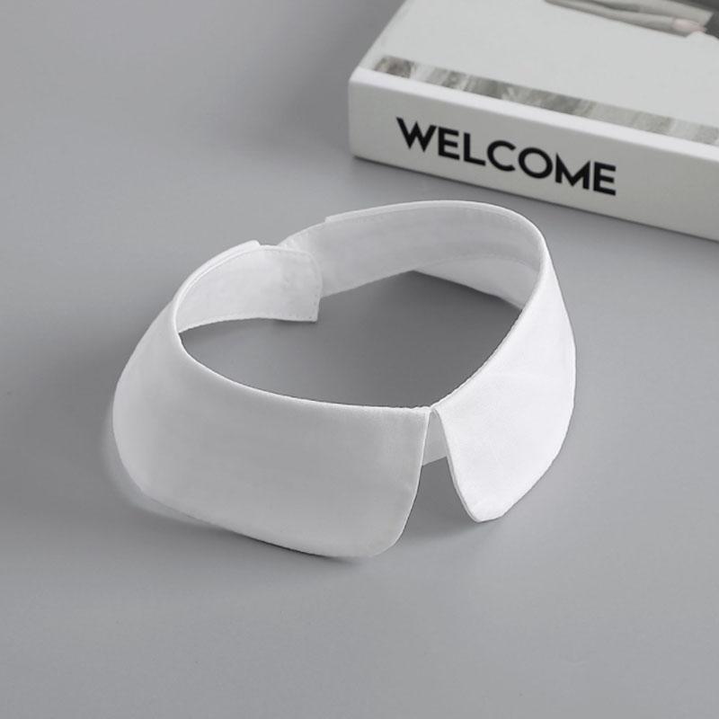 Fashion White Fake Collar Women Detachable Collars Black Woman False Collar Lace Removable Half Shirts Tie Top Collars Decor