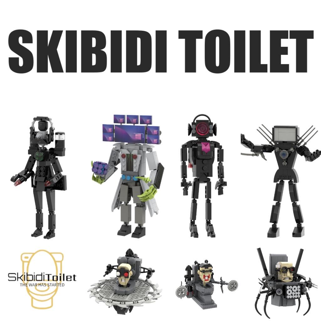 Skibidi Toilet Abs Plastic Building Blocks 0.5kg Small Particle Construction Set