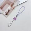 Wrist Anti-Lost Hanging Cord Pu Leather Rope Flower Mobile Phone Strap Cell Phone Lanyard Mobile Phone Lanyard Keychain
