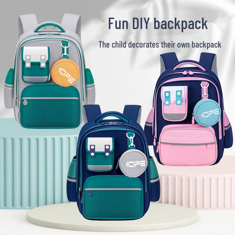 Anti-Fall Lightweight Backpack for Kids - Large Capacity, Grade 1-6