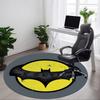 1 Peça Tapete Redondo de Escritório Batman, Para Sob Cadeiras de Escritório Quarto Sala de Estar Decoração de Casa, Decoração de Quarto, Disponível em Vários Tamanhos