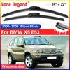 Car Wiper Blade For BMW X5 E53 24"+22" 2000 - 2006 Auto Windscreen Windshield Wipers Window Wash Fit U Hook Arms