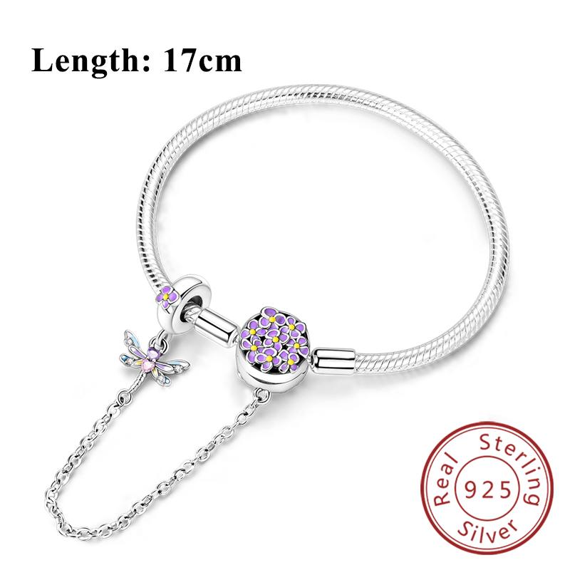 Bracelet Original Copper Charms Bracelet 17-20Cm Heart Bracelet For Women Bracelet Charms Birthday Jewelry Gifts