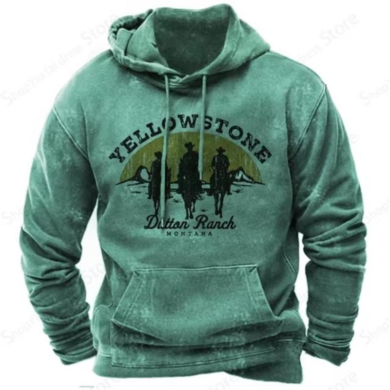 Vintage Hoodies Yellowstone 3d Druck Grafik Hoodie Männer Mode Hoodies Sweatshirt Jungen Mantel Frauen Schweiß Im Freien Sweatshirt Männlich