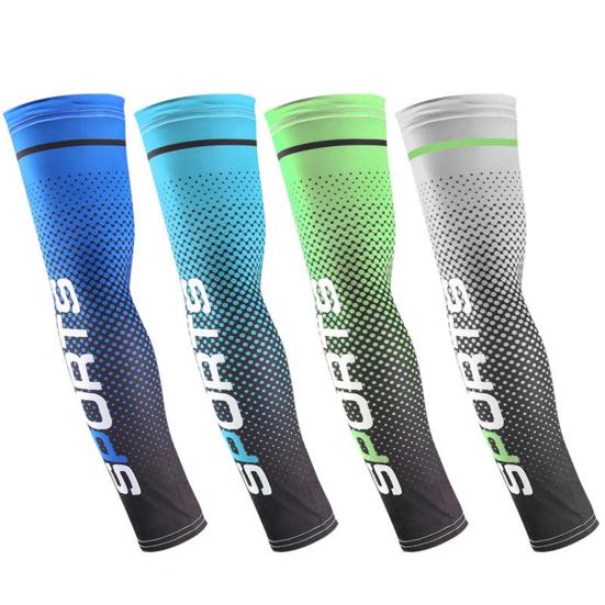 1 Pair Comfortable Sports Sleeves Good Skin-touch Efficient Thermal Insulation Anti-UV Printing Ice Sleeves Riding Accessories