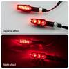 2Pcs Universal 9LED Motorcycle Turn Signal Indicator Light Blinker Double Sides Color Amber/Red/White
