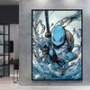 Japanese Anime Canvas Paintings  Pikachu Poster Cartoon Character Picture Bright and Clear Colors High Quality Home Decor