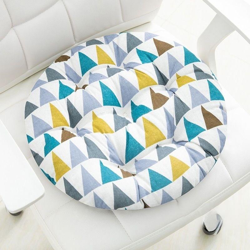 Scaun de birou rotund Scaun student Perna stil pastoral Casa gradina bumbac perna portabila respirabila Cadou decorativ