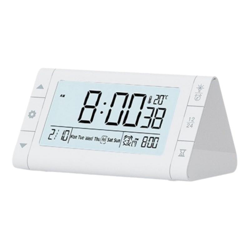 

Modern LED Desk Clock with Clear Display, Silents Operations Digital Alarm Clock for Students and Professional белый