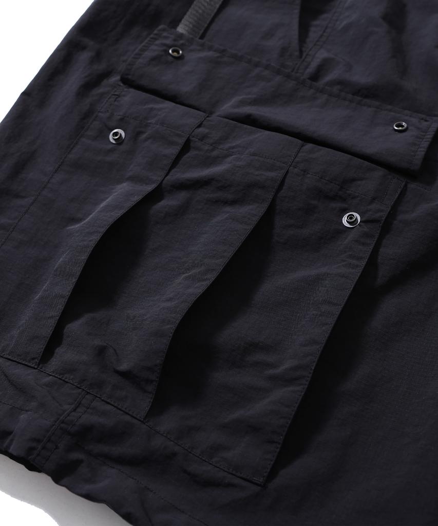Haebeuopeudyuti Belted Easy Cargo Shorts (Black)