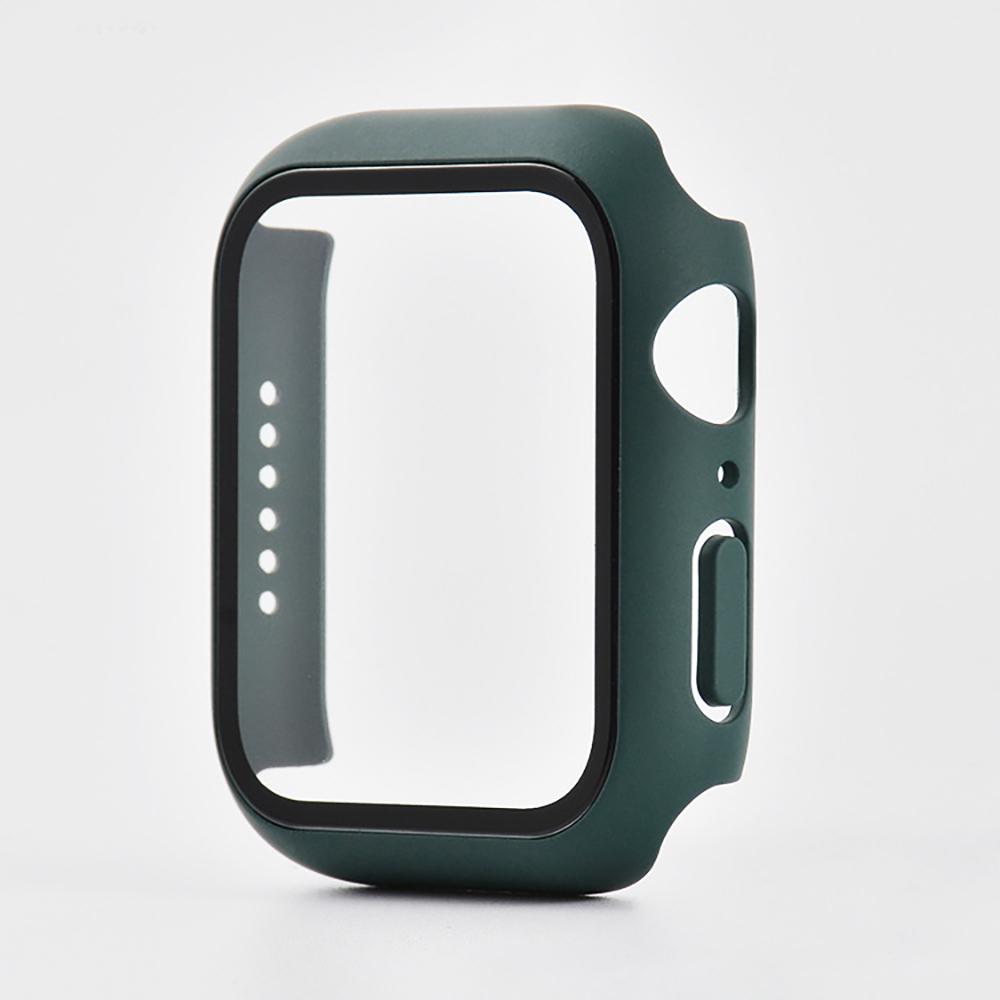 Tempered Glass+Cover For Apple Watch Series 10 9 8 7 6 5 4 SE Screen Protector Film For IWatch Series 46mm 42mm Accessorie