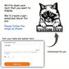 Custom Birman Cat Metal Tin Sign, Classic Wall Art Decor, Personalized Name Plate