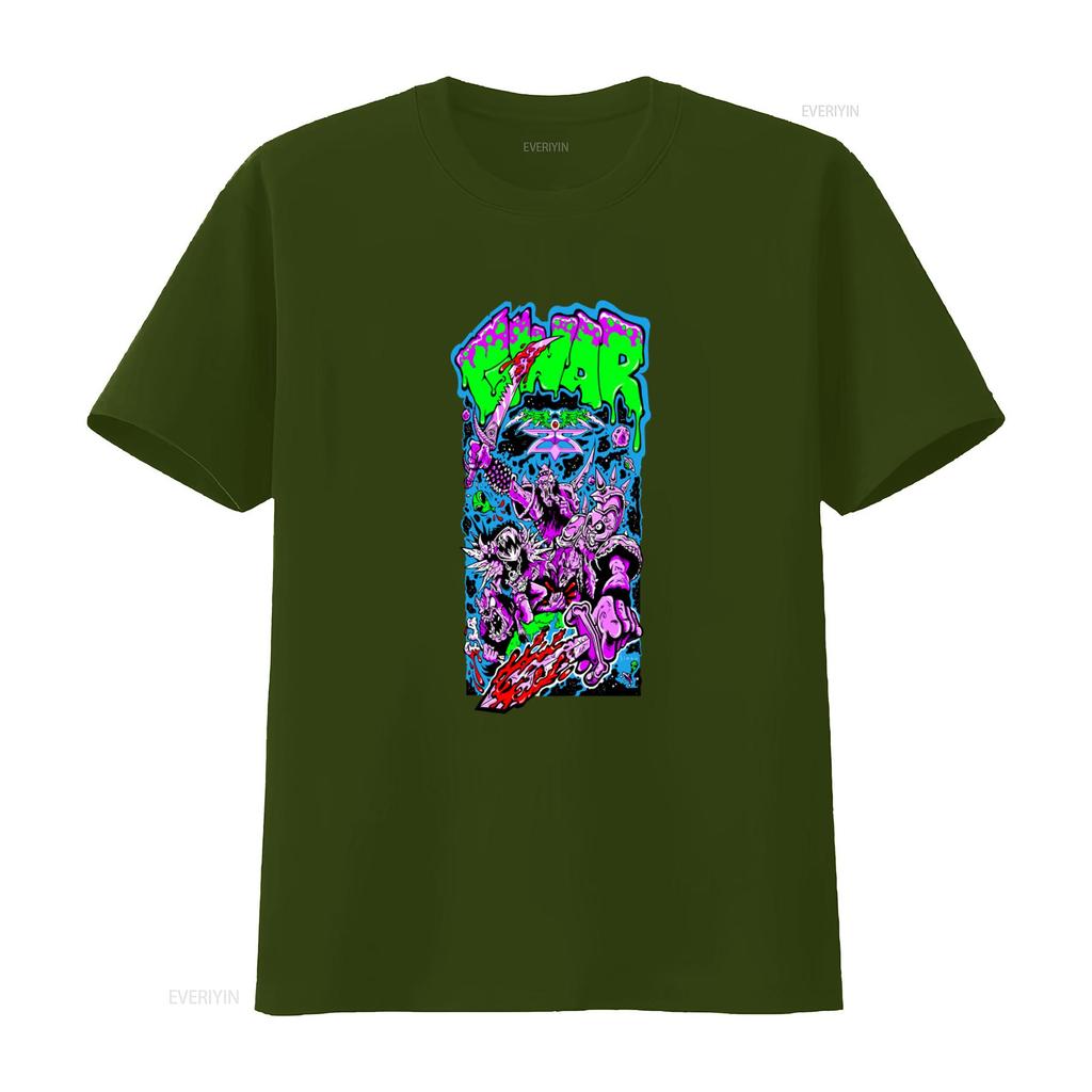 New Gwar Cotton T Shirt Black for All Sizes Punk Rock Band Design Vintage Washed Slightly Versatile Stretched Soft Streetwear