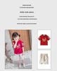 Kinder Baumwoll-Leinen Hanfu Set: Kurzarm & Shorts, Tang-Anzug Antikes Kostüm für Jungen & Mädchen - Zweiteiliges Performance-Outfit