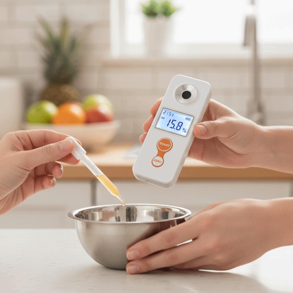 Handheld Sugar Refractometer High Precision Refractometer Sugar Concentration Tester Household