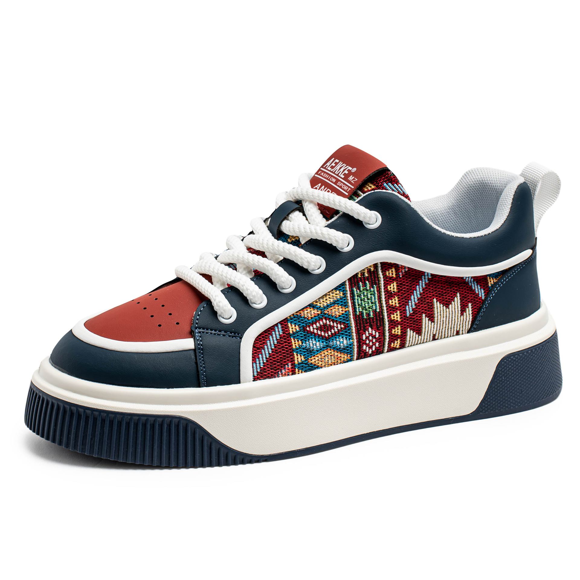 

Туфли на толстой подошве, мужская обувь, весна-лето, новый повседневный ретро-тренд, персонализированные контрастные цвета, мужская молодежная спортивная обувь 44