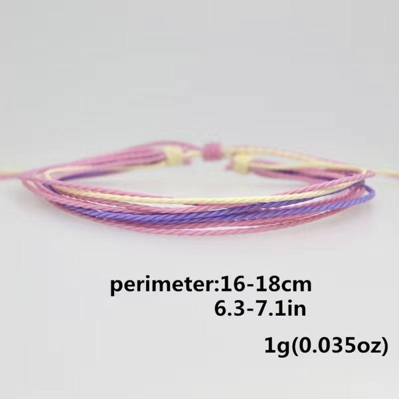 

Модный плетеный водонепроницаемый вощеный шнурок на щиколотку, специальный дизайн, летний серферский шнурок для ношения, студенческий браслет, женский WPA-002