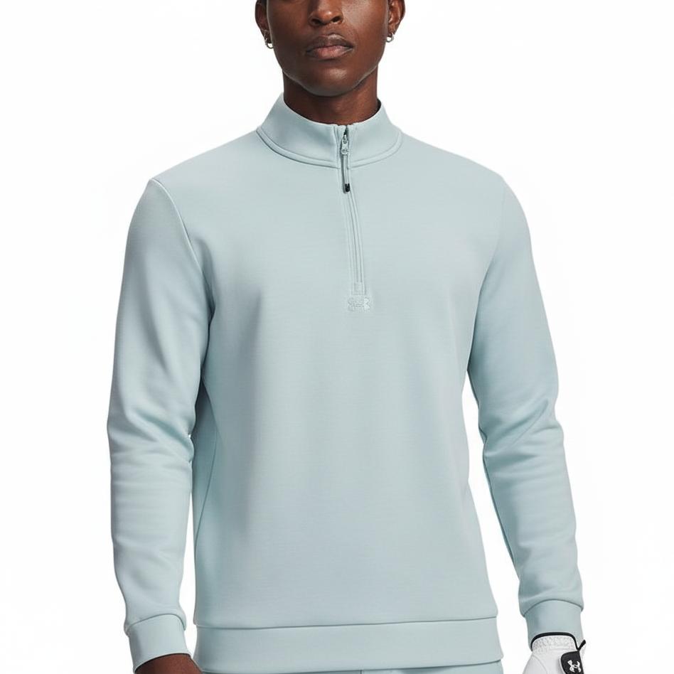 Under Armour Drive Midlayer Casual Sports Stand Collar Long Sleeve Golf Shirt Men tops 1387124-477 M