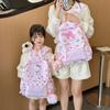 Hello Kitty Kuromi Cute Cartoon Kids Backpack With Breathable Nylon For Elementary School Use