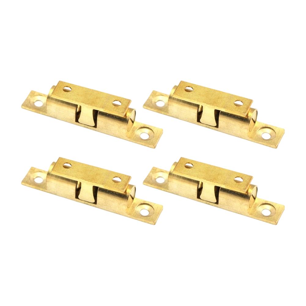 4pcs Copper Cabinet Door Bead Buckle with Dual Spring Tension System and Steel Ball Reinforcement for Durability