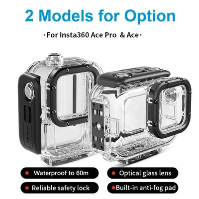 aMagisn Sports Camera Waterproof Case Dive Case Underwater 60M Protective Case Diving Housing